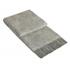 Brighton Collection - 100% Wool Throw Rug - Grey